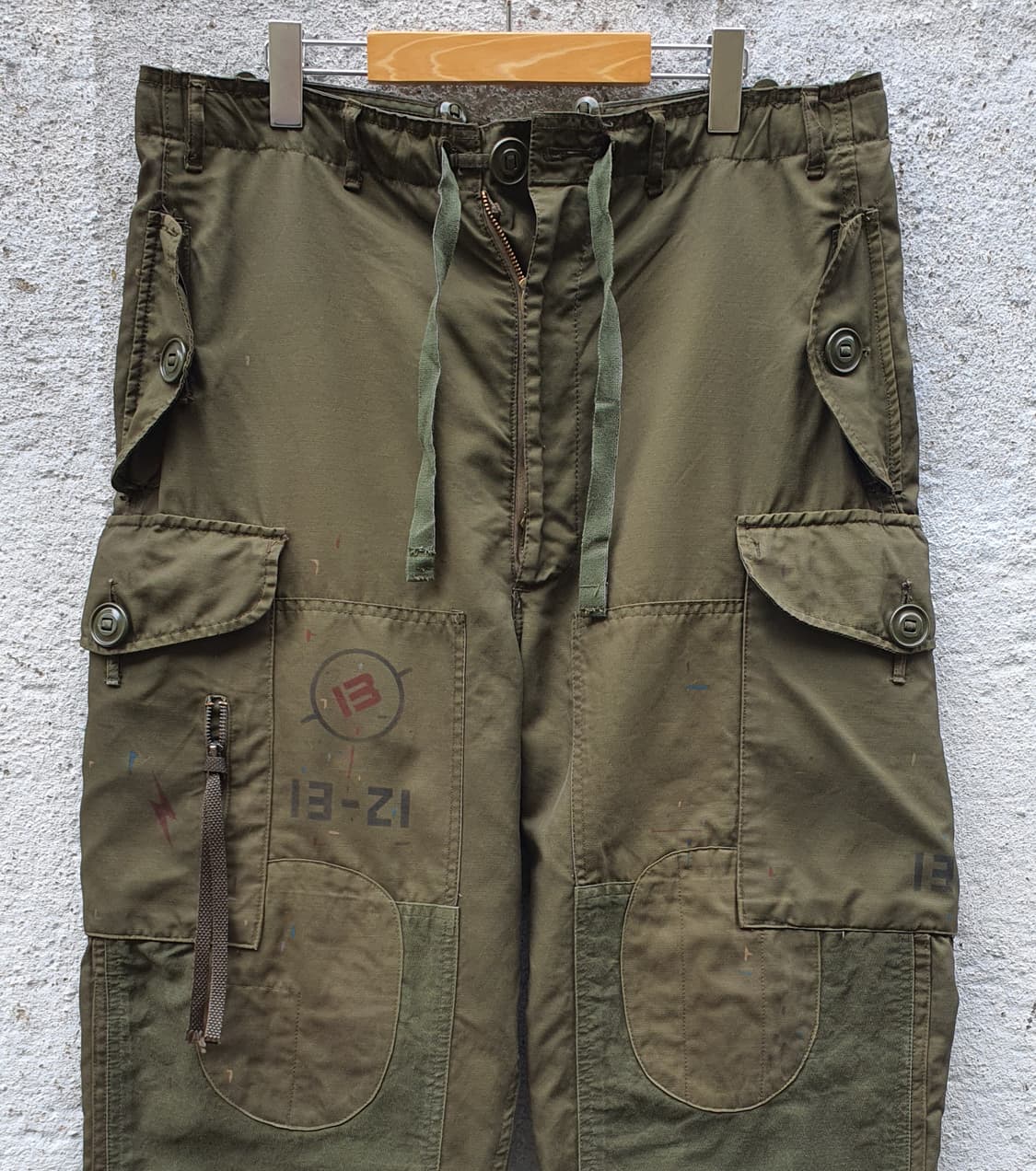 70s 빈티지 캐나다군 윈드팬츠 빈티지 커스텀 상품이미지5