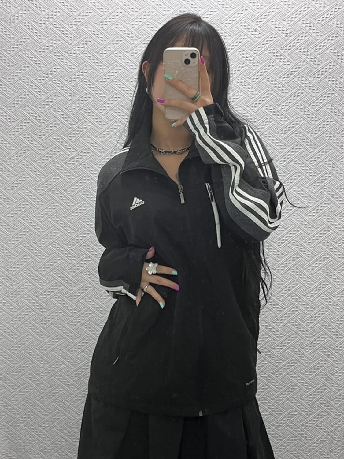 아디다스 스포티 삼선로고 윈드브레이커 바람막이 110 C07337 상품이미지2