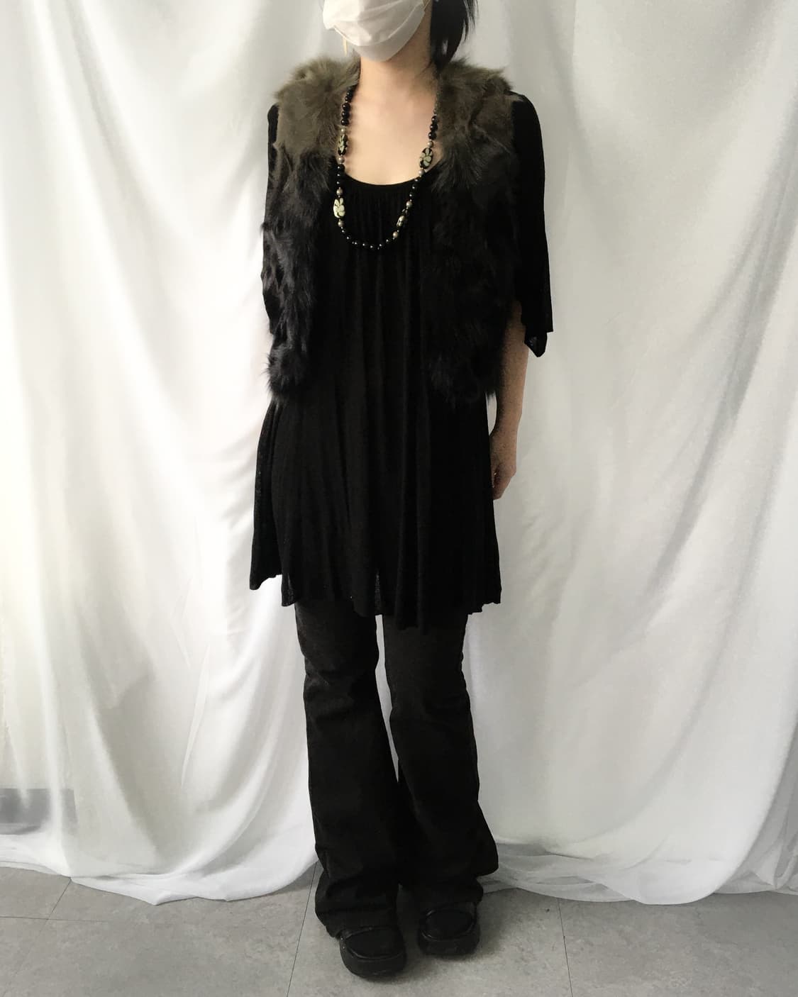 Fox fur vest 상품이미지7