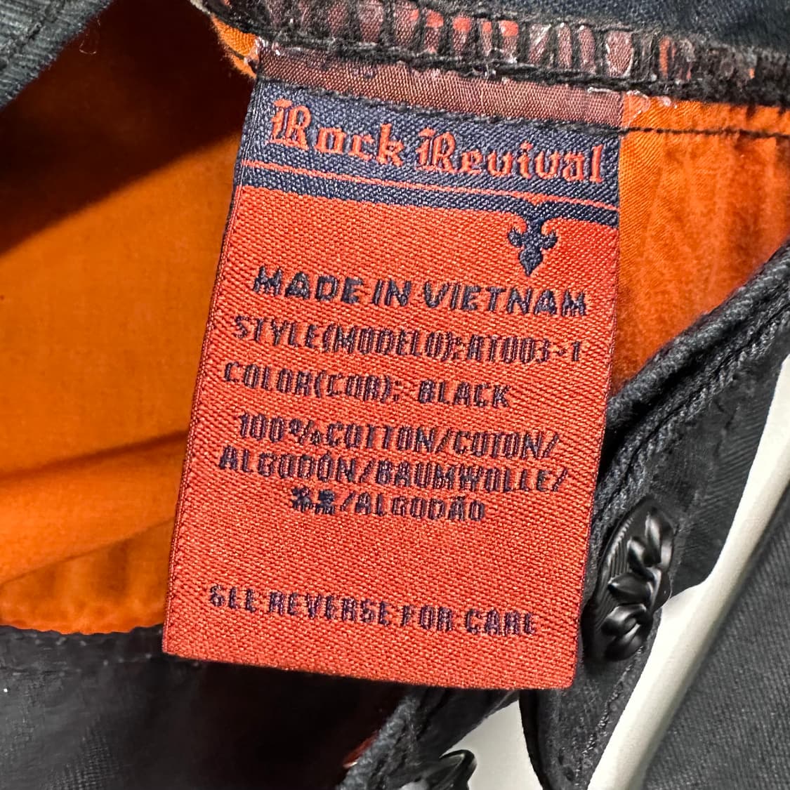 락 리바이벌 왁스드 코튼 스티치 트러커 자켓 상품이미지9