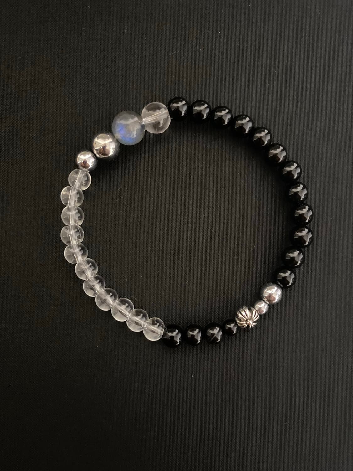 라브라도라이트 포인트 원석 팔찌 상품이미지3