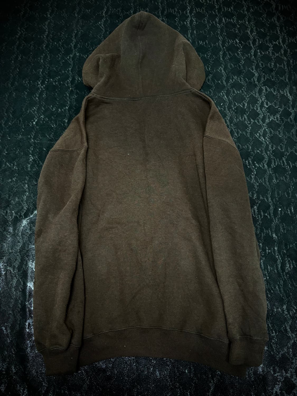 “Vintage” Y2K Print Brown Hoodie zip Up 상품이미지8
