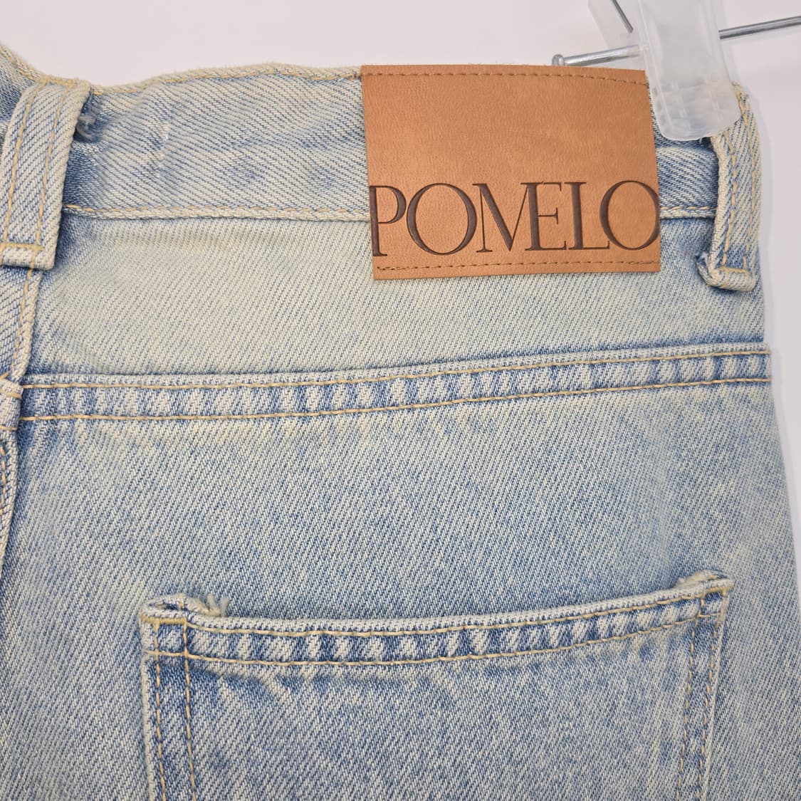 Pomelo 워싱 데님 와이드 팬츠 27 상품이미지8