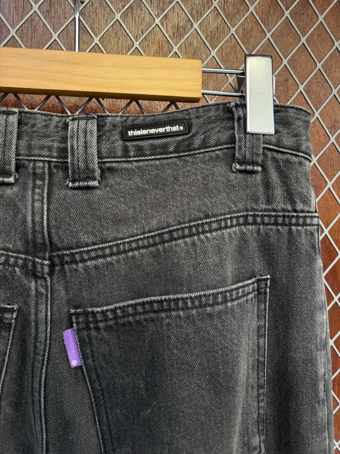 디스이즈네버댓 디네댓 와이드 흑청 데님 팬츠 s 상품이미지3