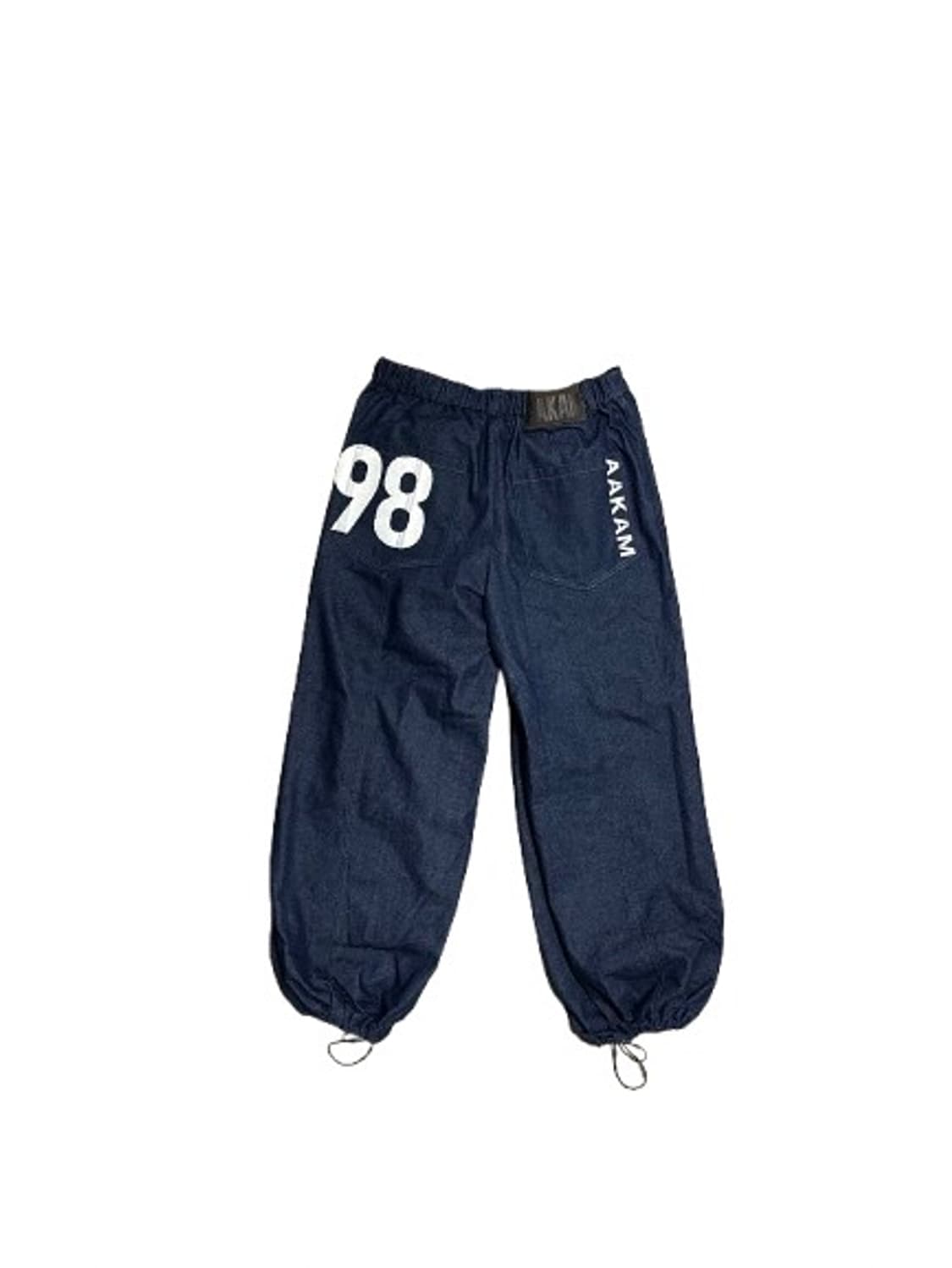 98 Printed Knee Pin-tuck Denim Pants (Bl 상품이미지3