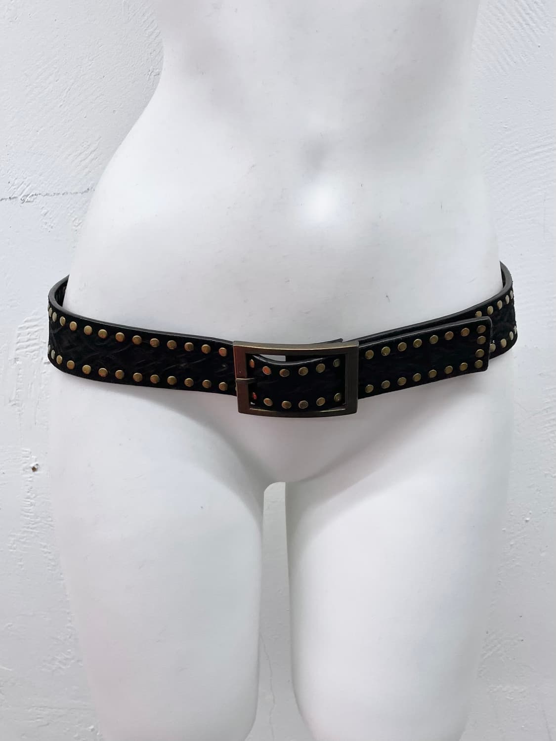 리얼레더 스터드 오리엔탈 버클 벨트 상품이미지4