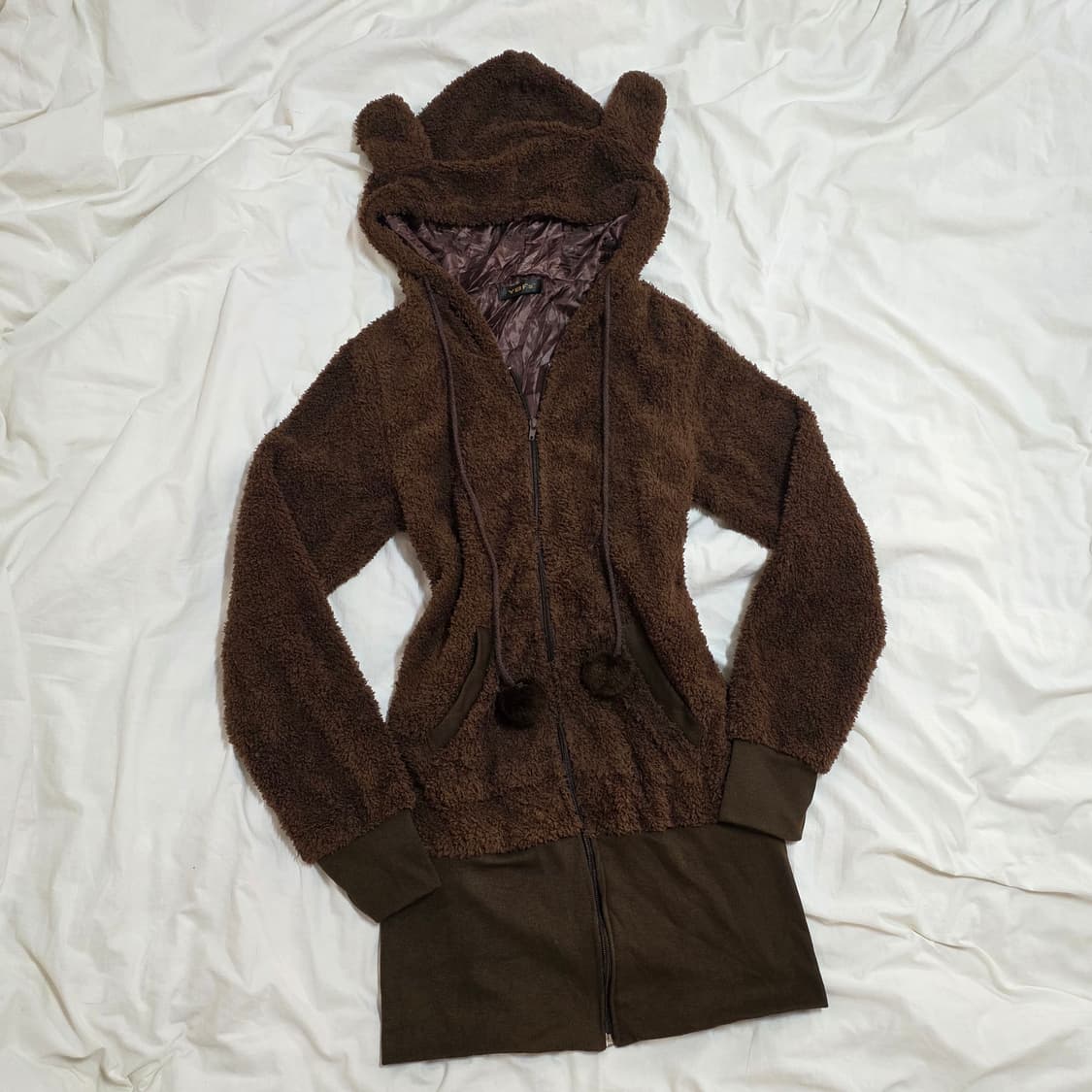 빈티지 쿠마미미 초코 폼폼 원피스 후드 집업 리즈리사 라떼갸루 슈가돌 상품이미지2