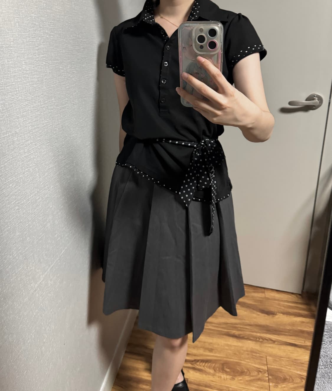 블랙 도트 카라티 상품이미지4