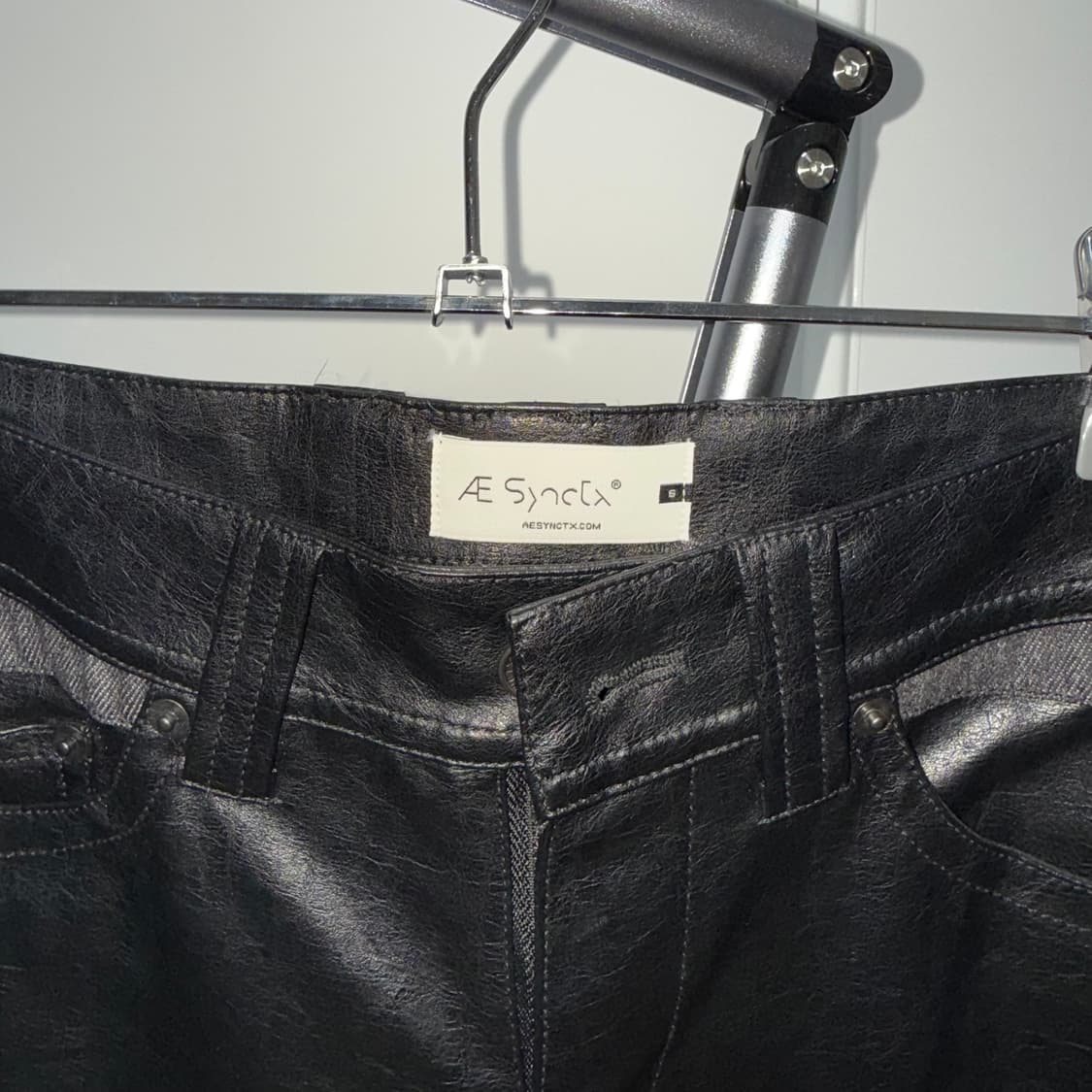 aesynctx scar boot cut pants 부츠컷 가죽 팬츠 s 상품이미지5