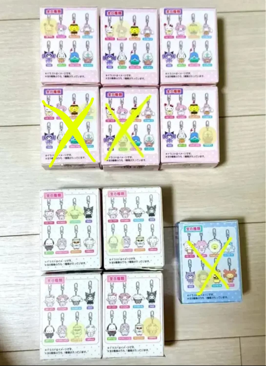 (8종 일괄) 산리오 치비토모 디저트 천사와악마 키티 마멜 시나모롤 포차 상품이미지2