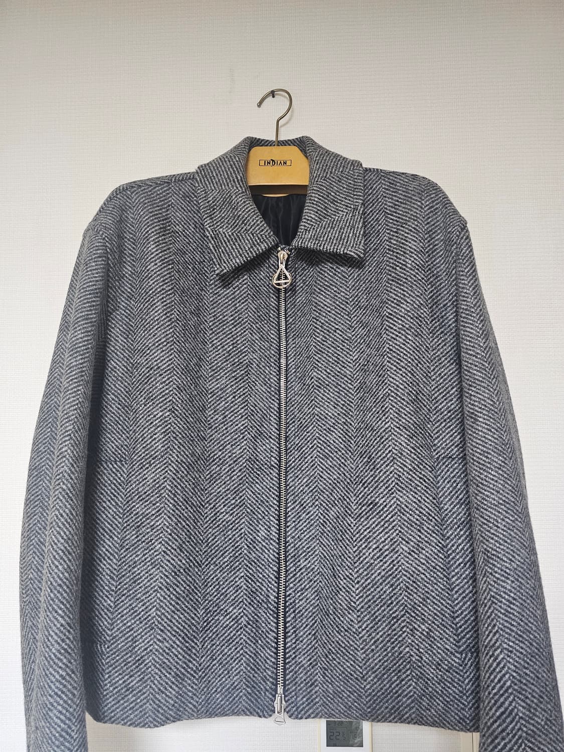 솔리드옴므 솔옴 헤링본 블루종 자켓 52 사이즈 상품이미지1