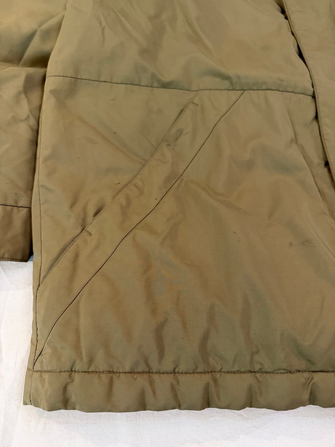 90s YSL 입생로랑 빈티지 구스다운 숏패딩 점퍼 베이지 상품이미지6