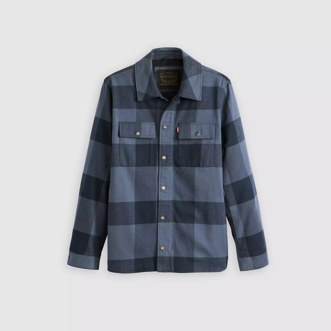 리바이스 블루 체크 플란넬 셔켓 상품이미지3