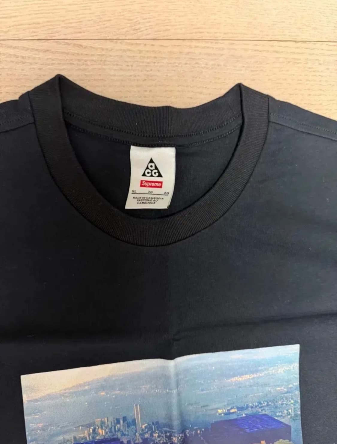 나이키 ACG x 슈프림 반팔 티셔츠 블랙 XL 상품이미지2