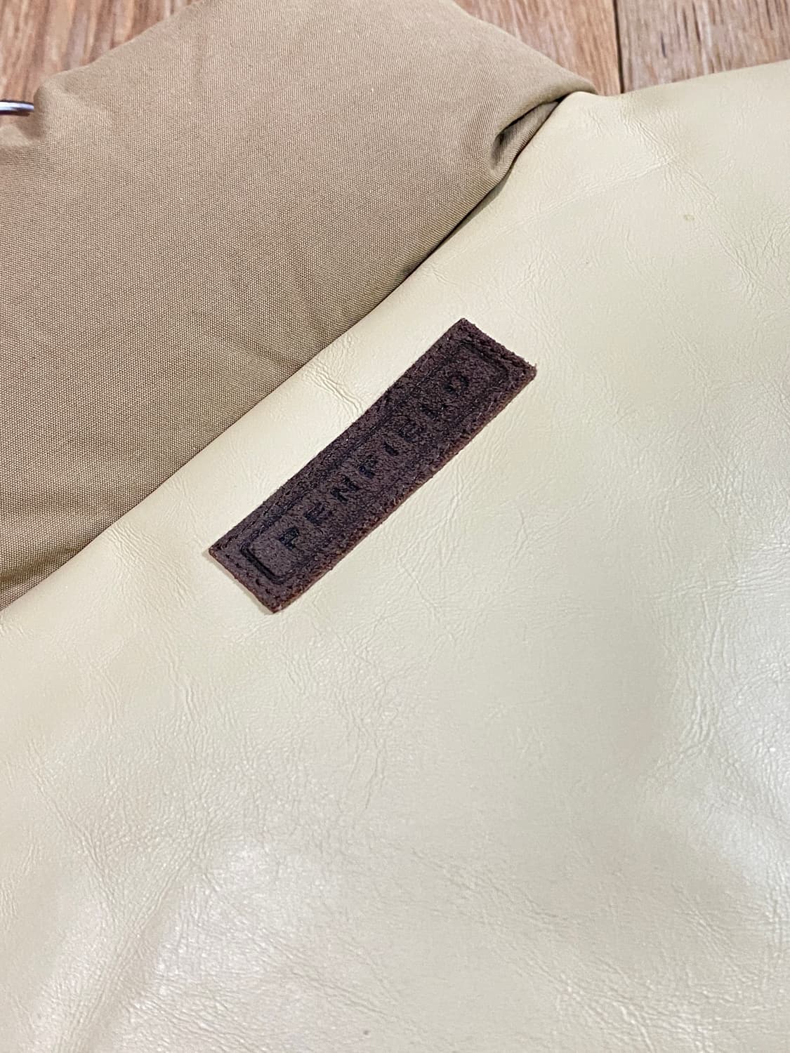 USA 펜필드 40주년 덕다운 레더 요크 베스트 패딩 (베이지) M 상품이미지4