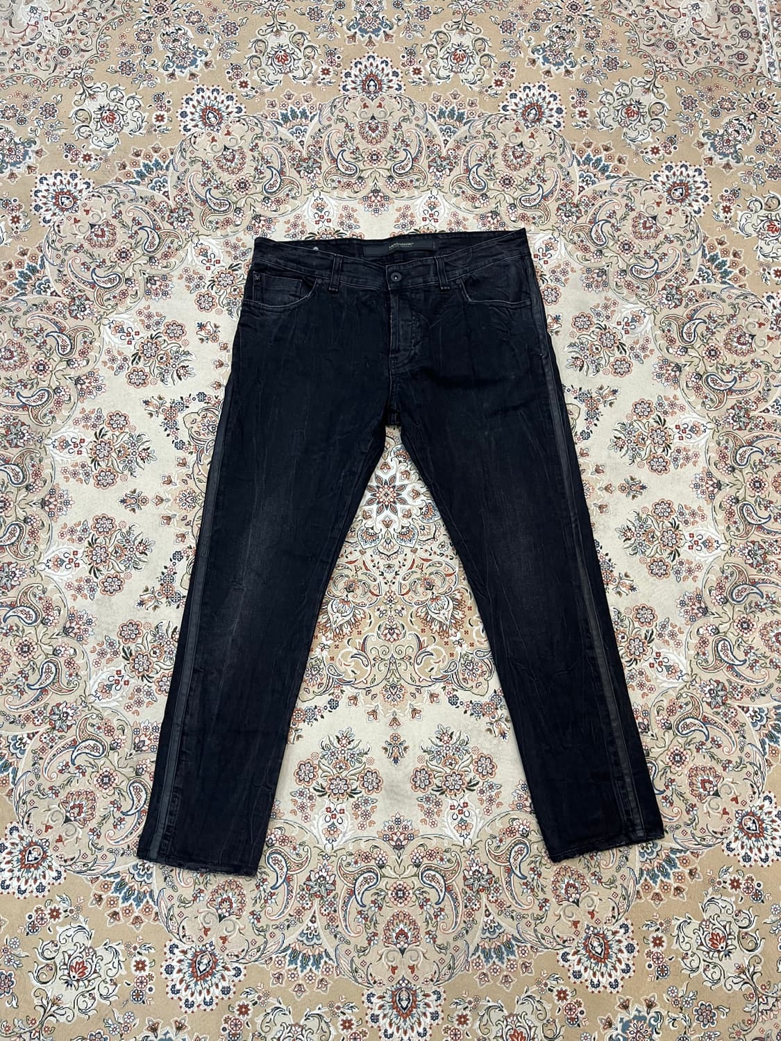 메사제리에 스터드 데님팬츠 상품이미지1