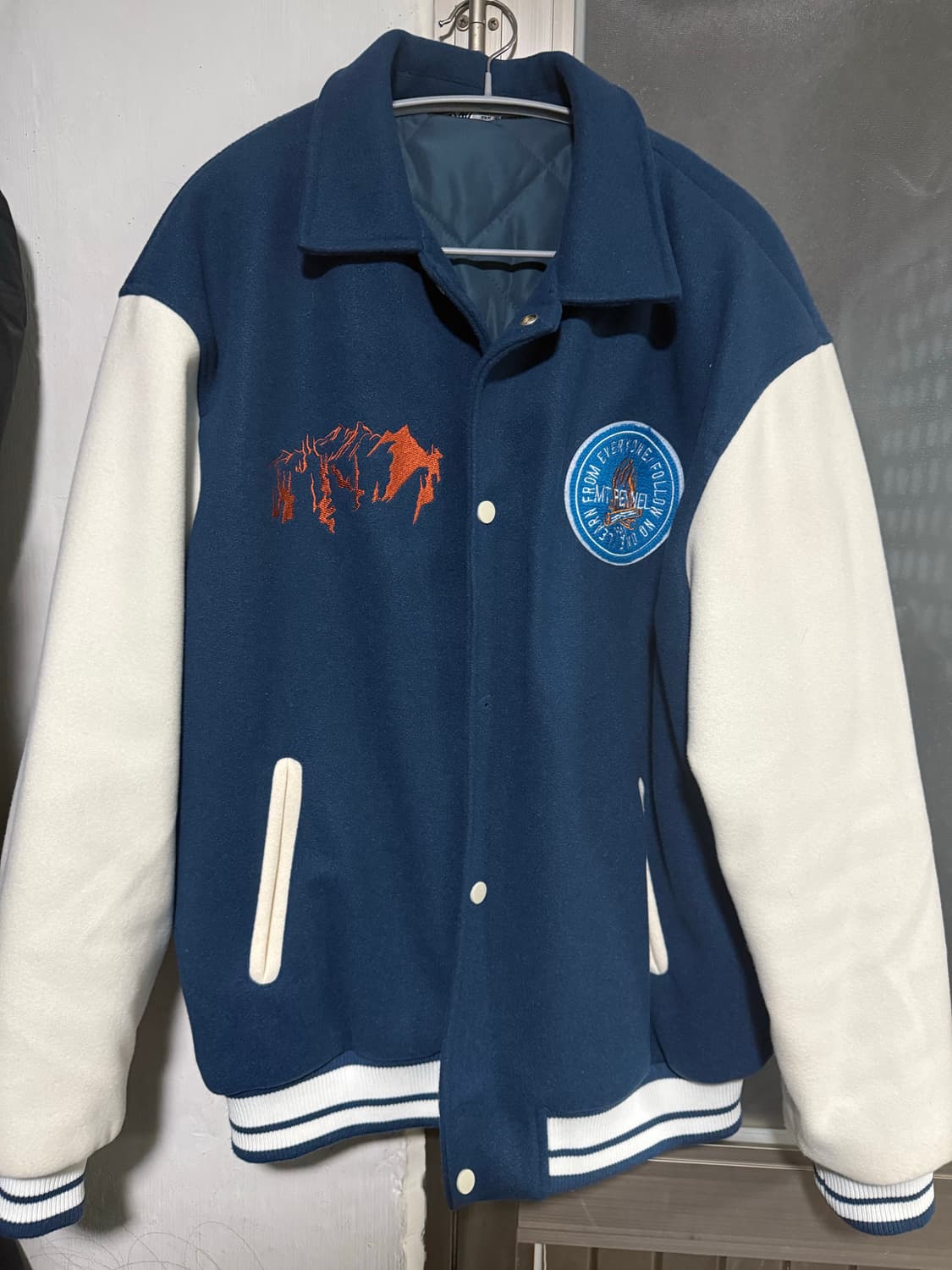 자라 바시티 퀄팅 봄버 자켓 xl 상품이미지1