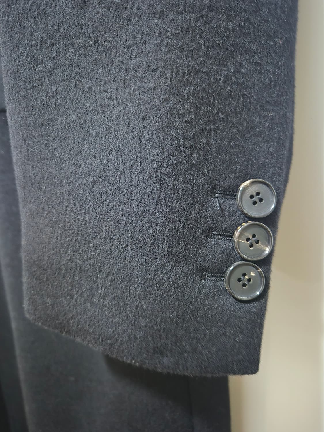 토니웩 캐시미어 더블브레스티드 코트 블랙 L 상품이미지3