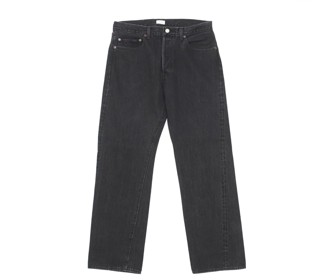 시오타 스트레이트 5p 데님 블랙 상품이미지1