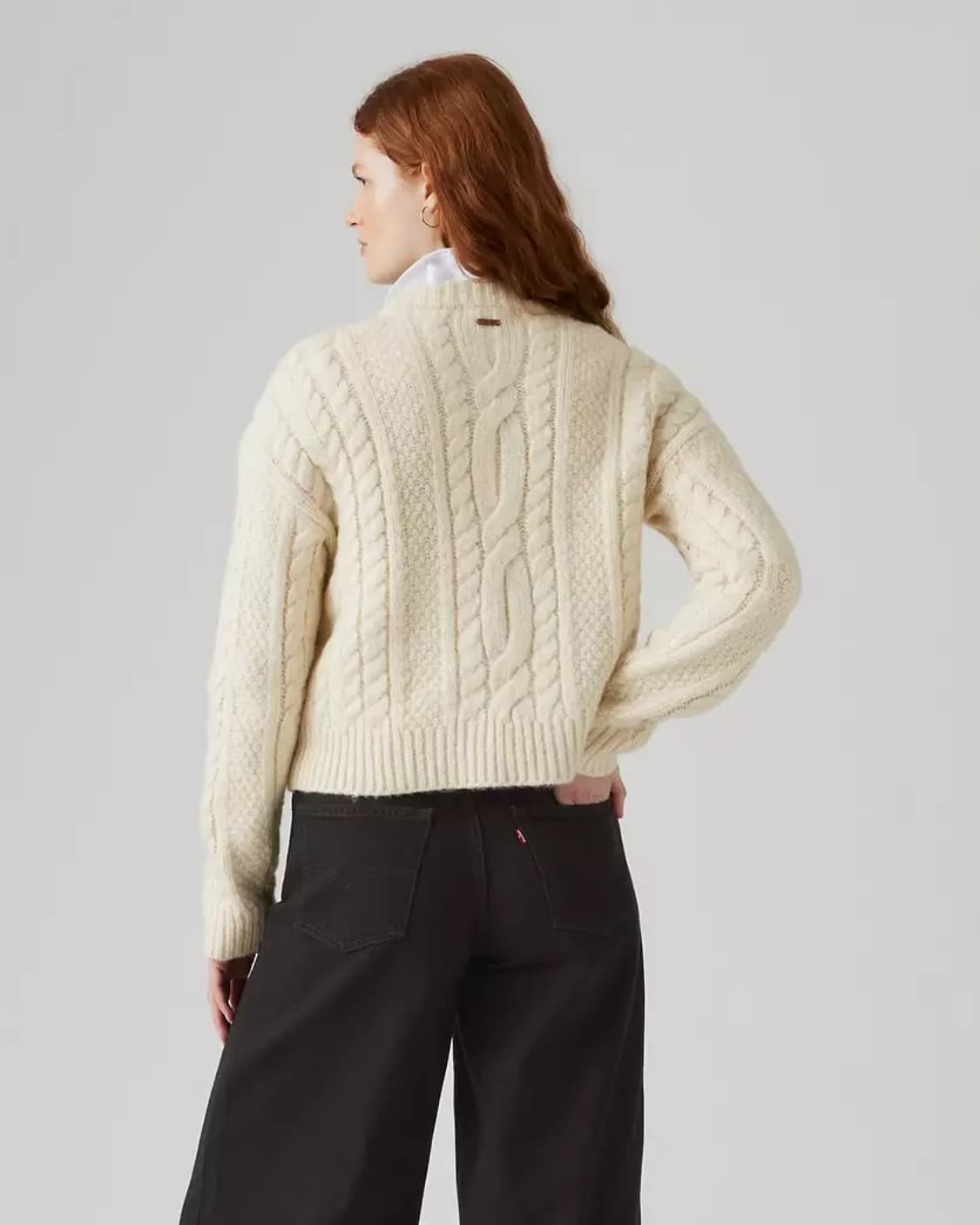 리바이스 케이블니트 크림 색상 상품이미지3