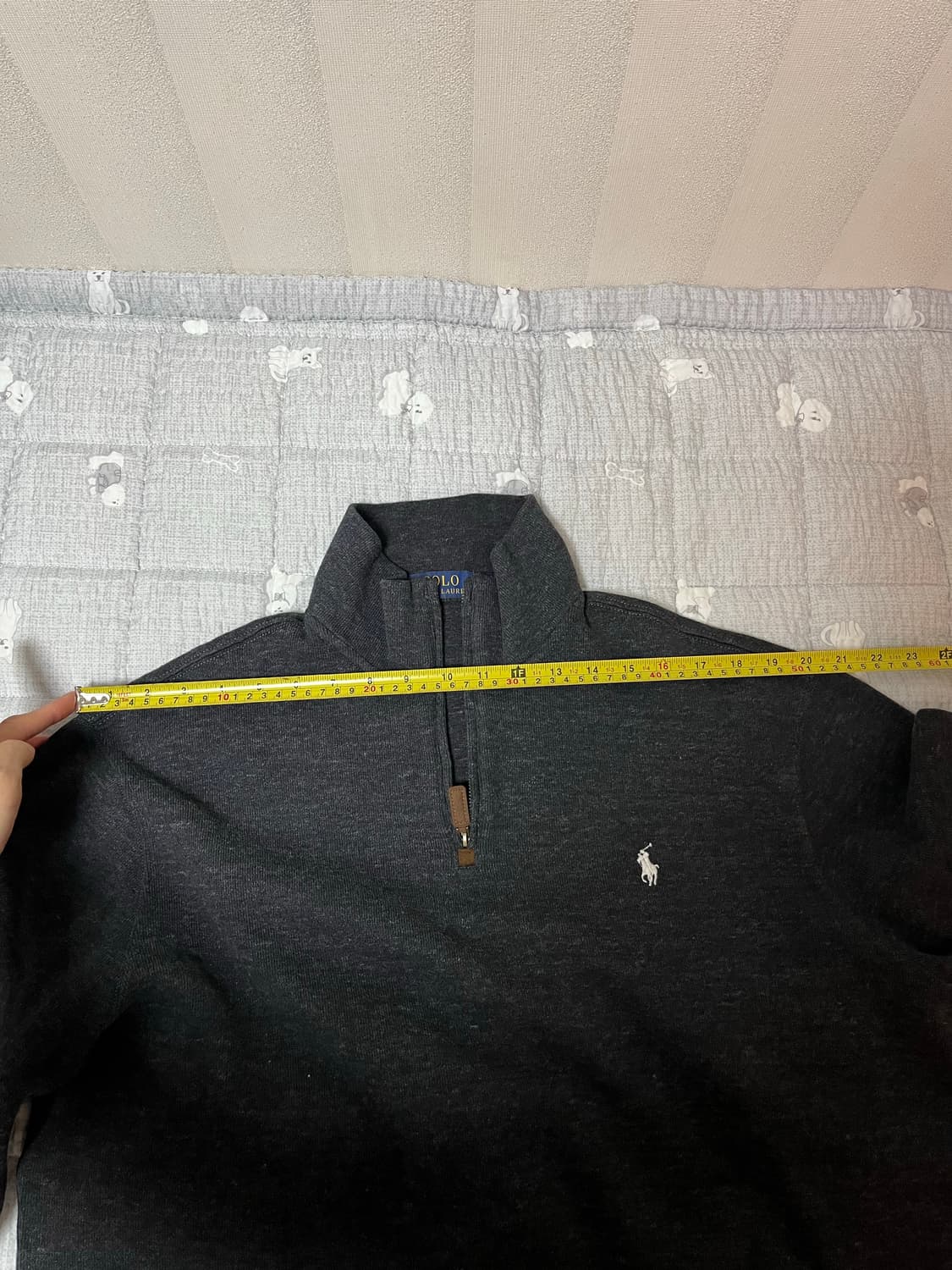 [XL] 폴로 랄프로렌 반(하프)집업 니트 차콜 그레이 상품이미지8