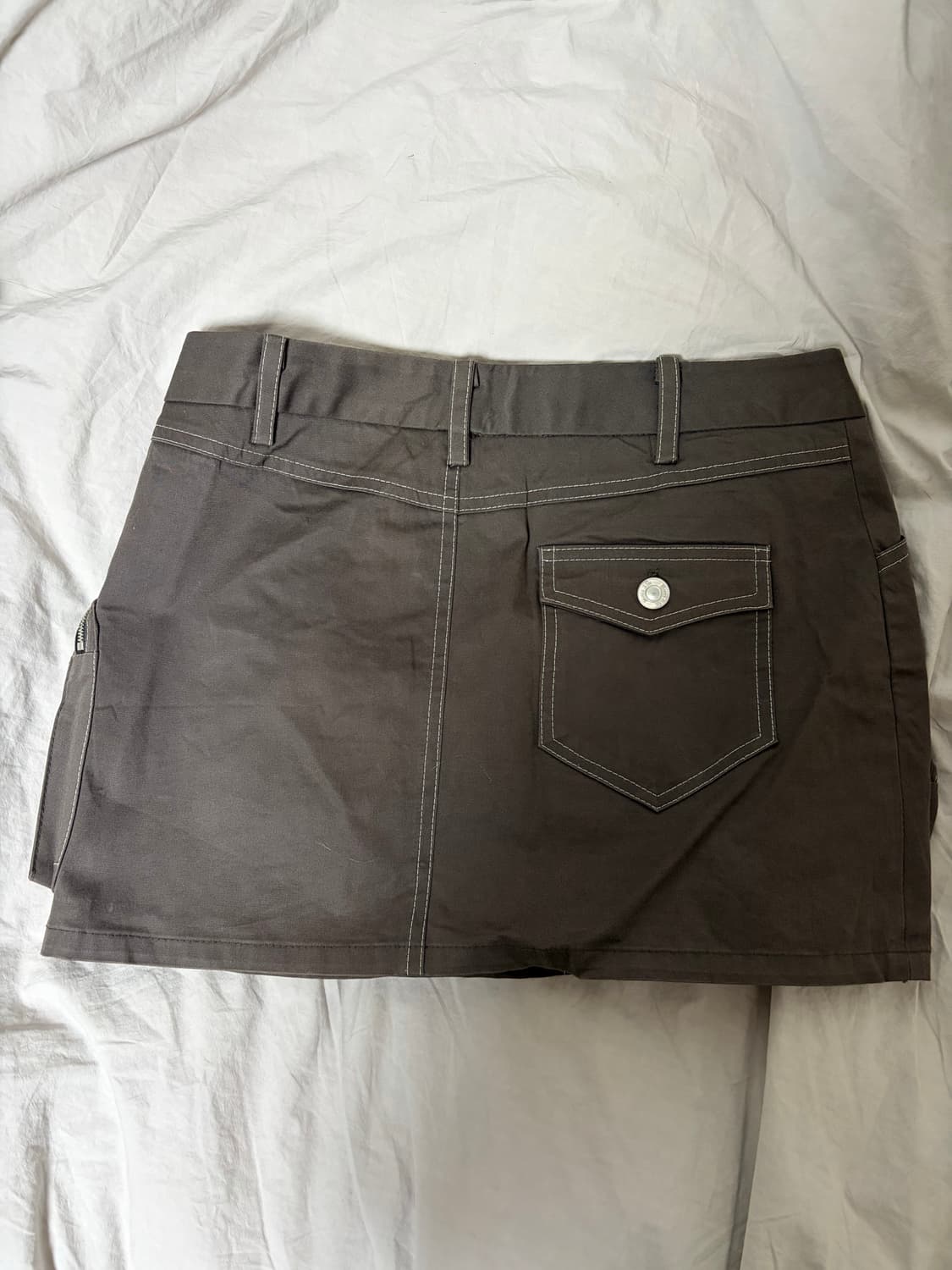 마뗑킴 사이드 포켓 미니스커트 브라운 상품이미지7