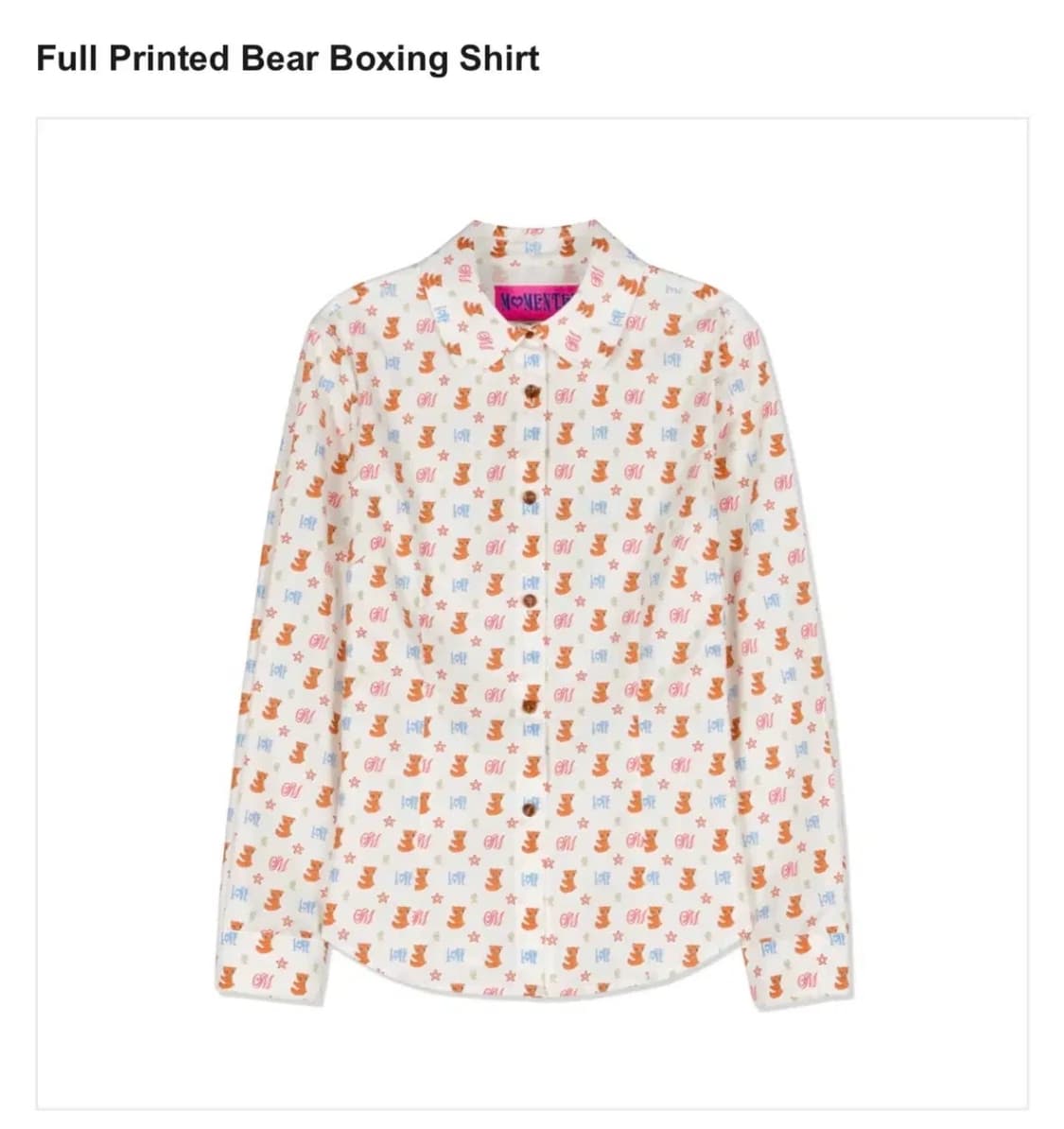 모멘텔 패턴 셔츠 상품이미지1