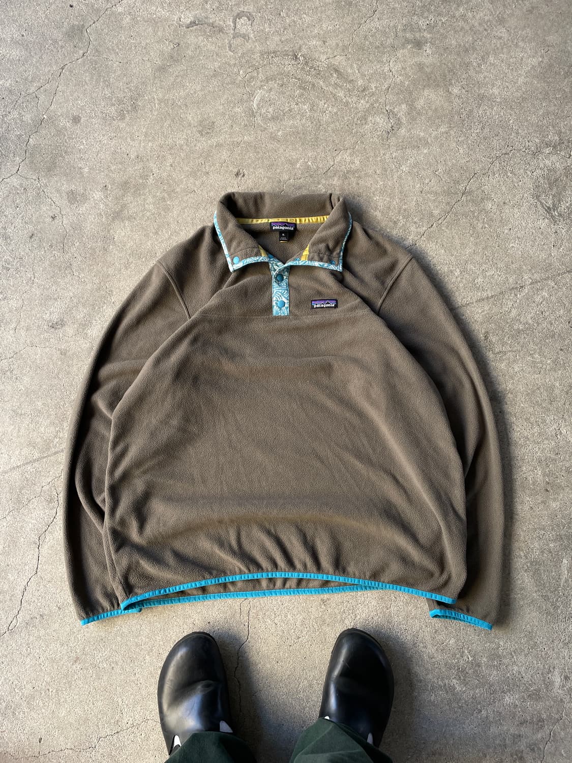 Patagonia Micro D Brown&Sky Blue Fleece  상품이미지1