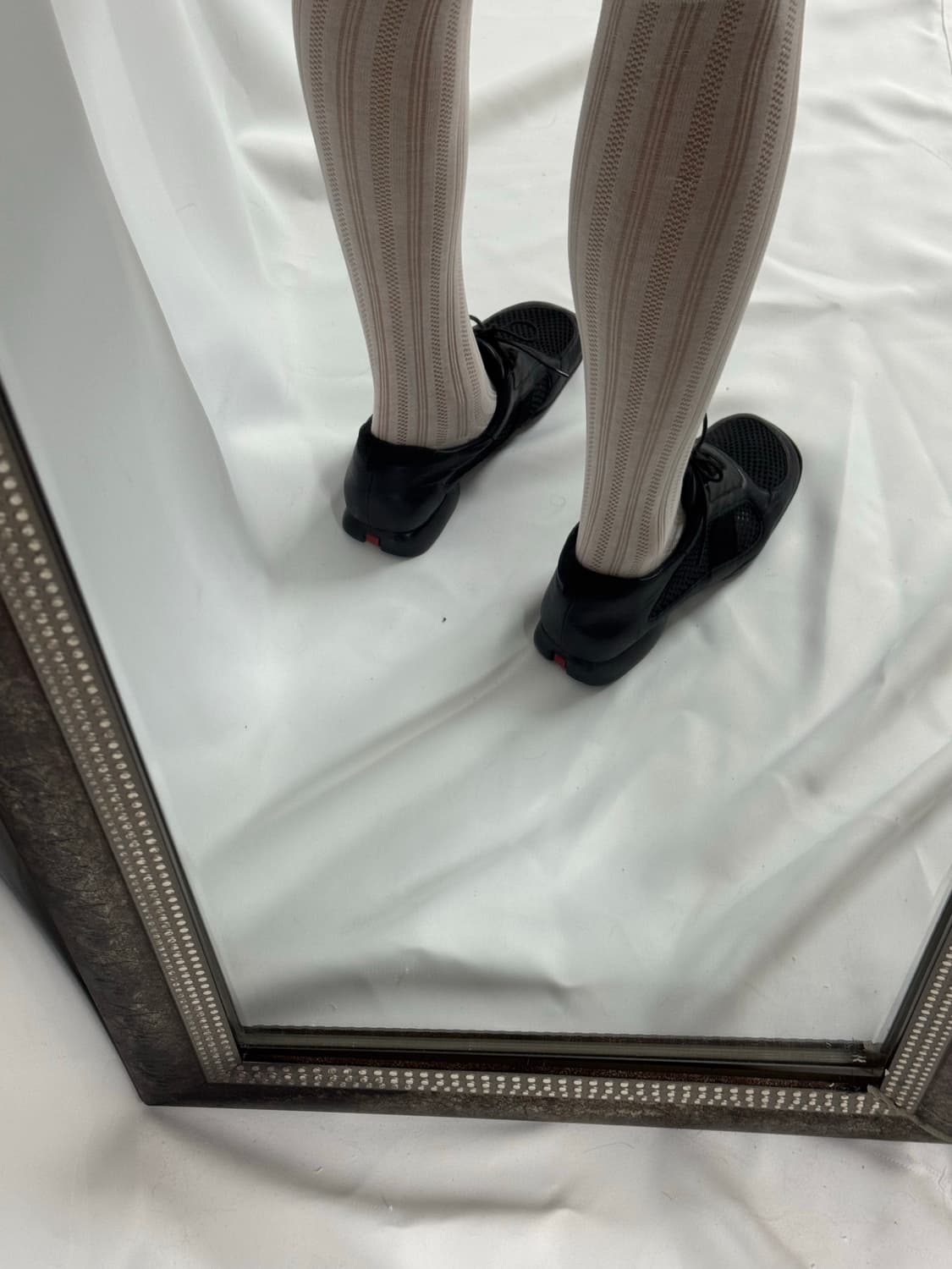 Prada sports mesh leather sneakers 상품이미지9