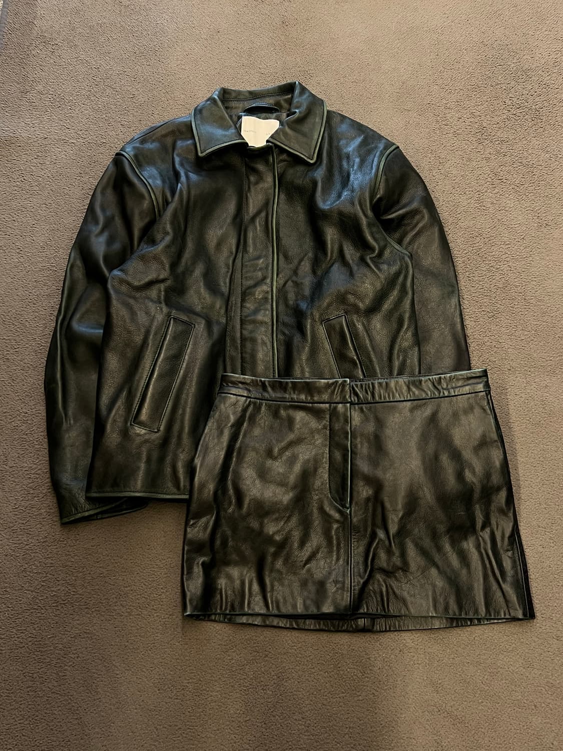 H&M 스튜디오 컬렉션 하이엔드 양가죽 셋업 처분  상품이미지1