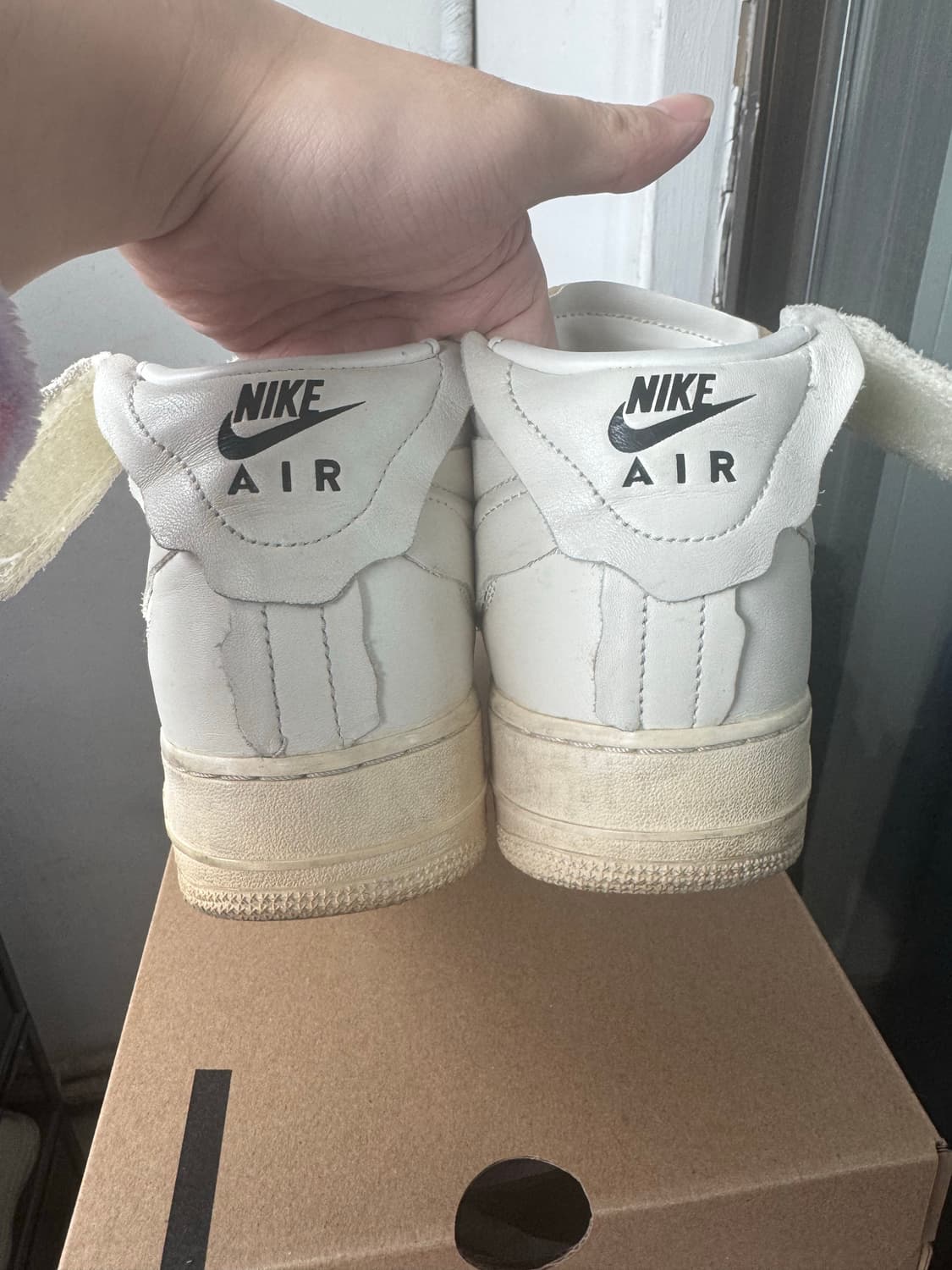 (290) 나이키 꼼데가르송 에어포스 미드 화이트 상품이미지4