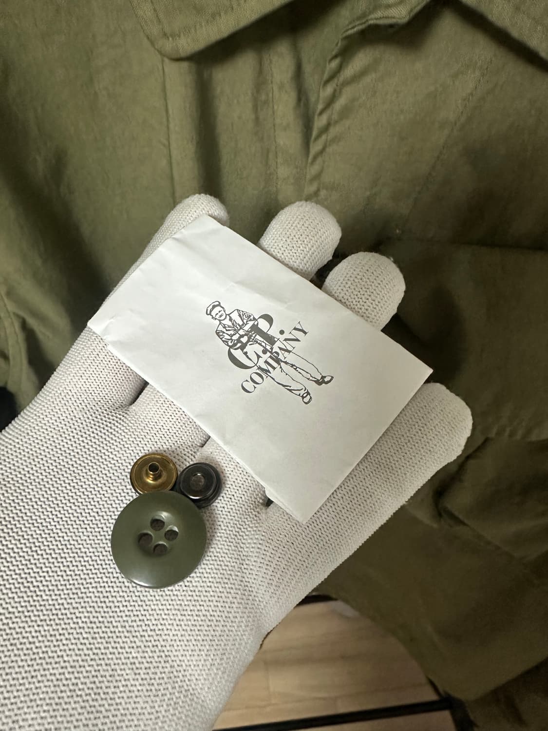 CP컴퍼니 오버셔츠 탄창 가먼츠다잉 올리브 (110) 상품이미지8