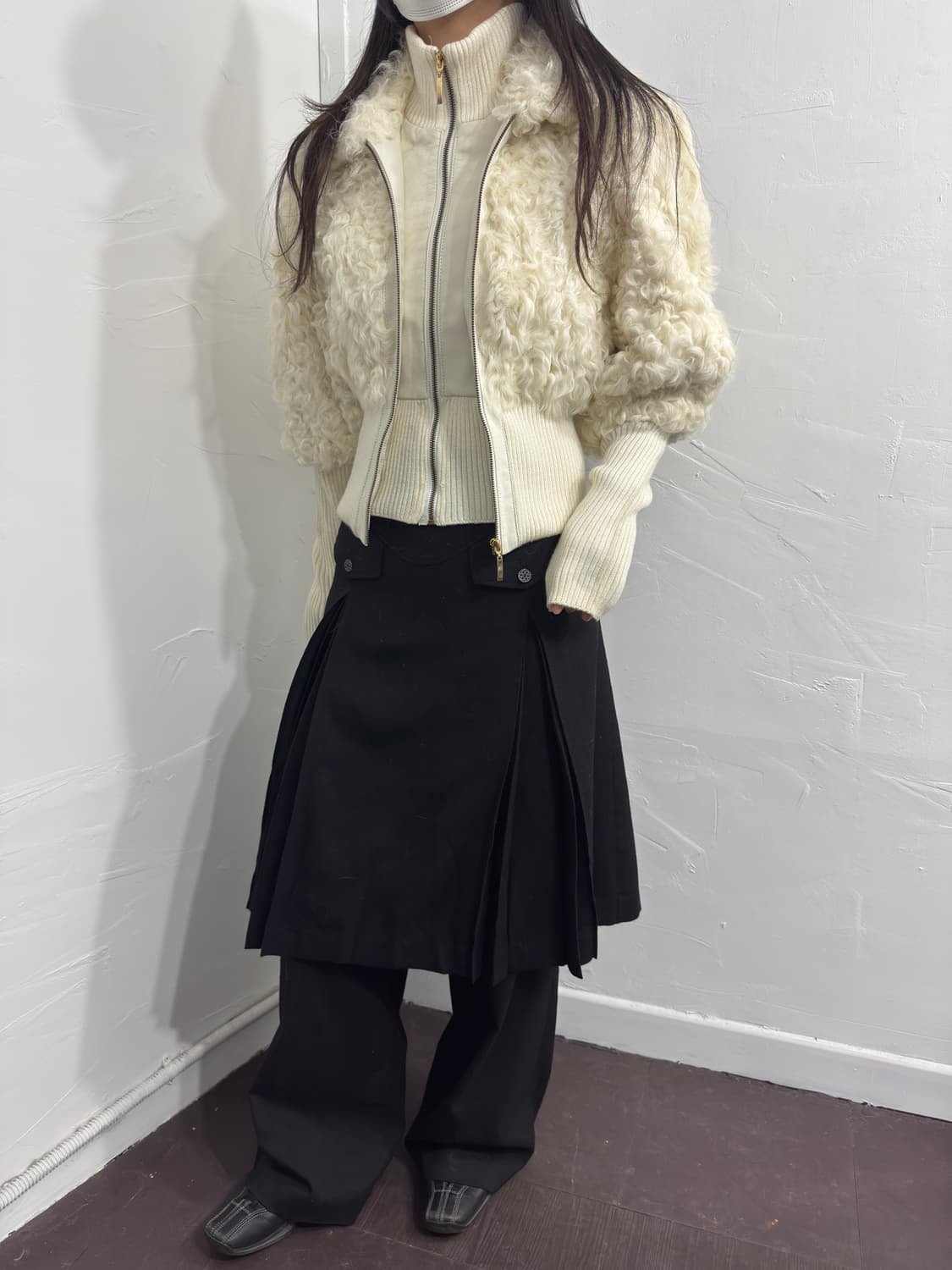 jessi newyork fur layered twoway zipup 상품이미지4