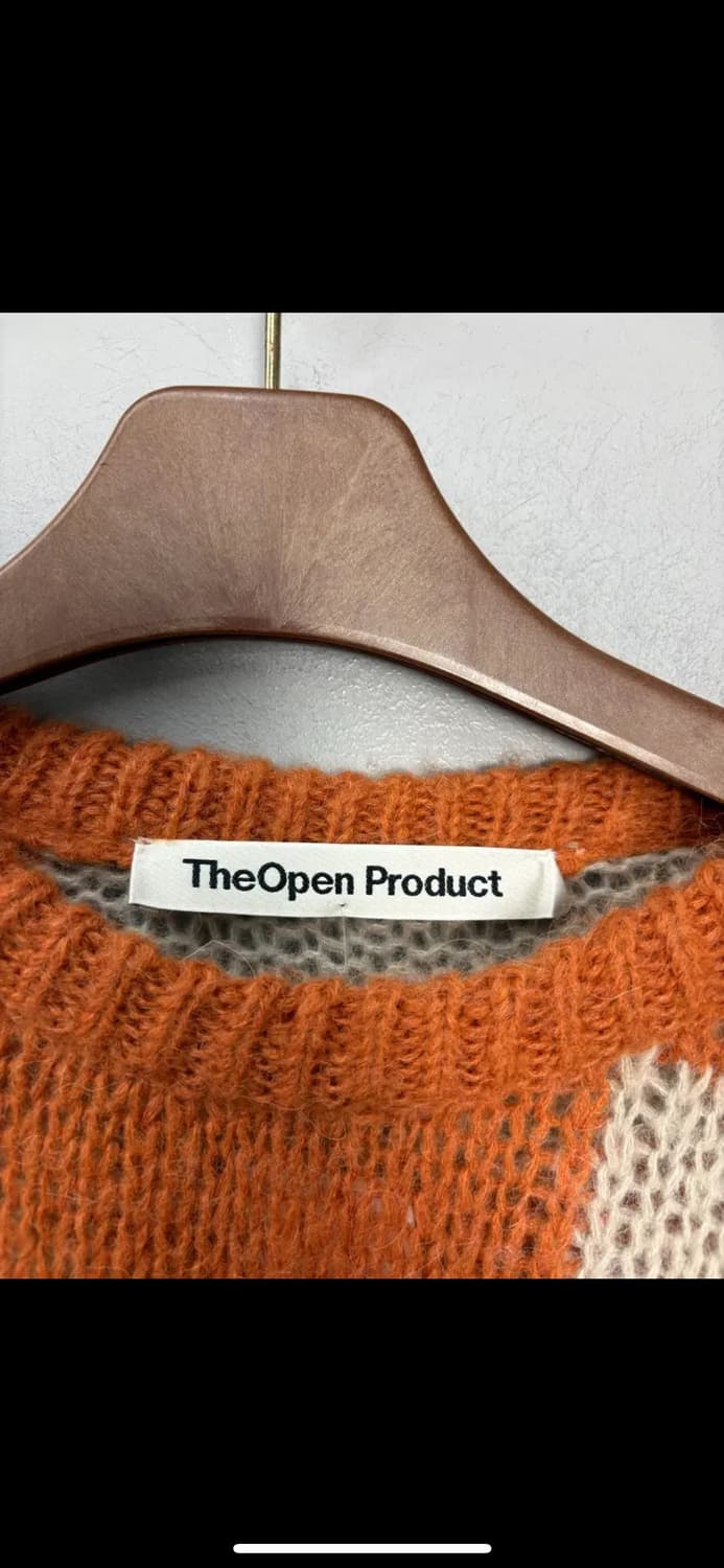 더오픈 프로덕트 체커보드 니트 H1960 상품이미지5