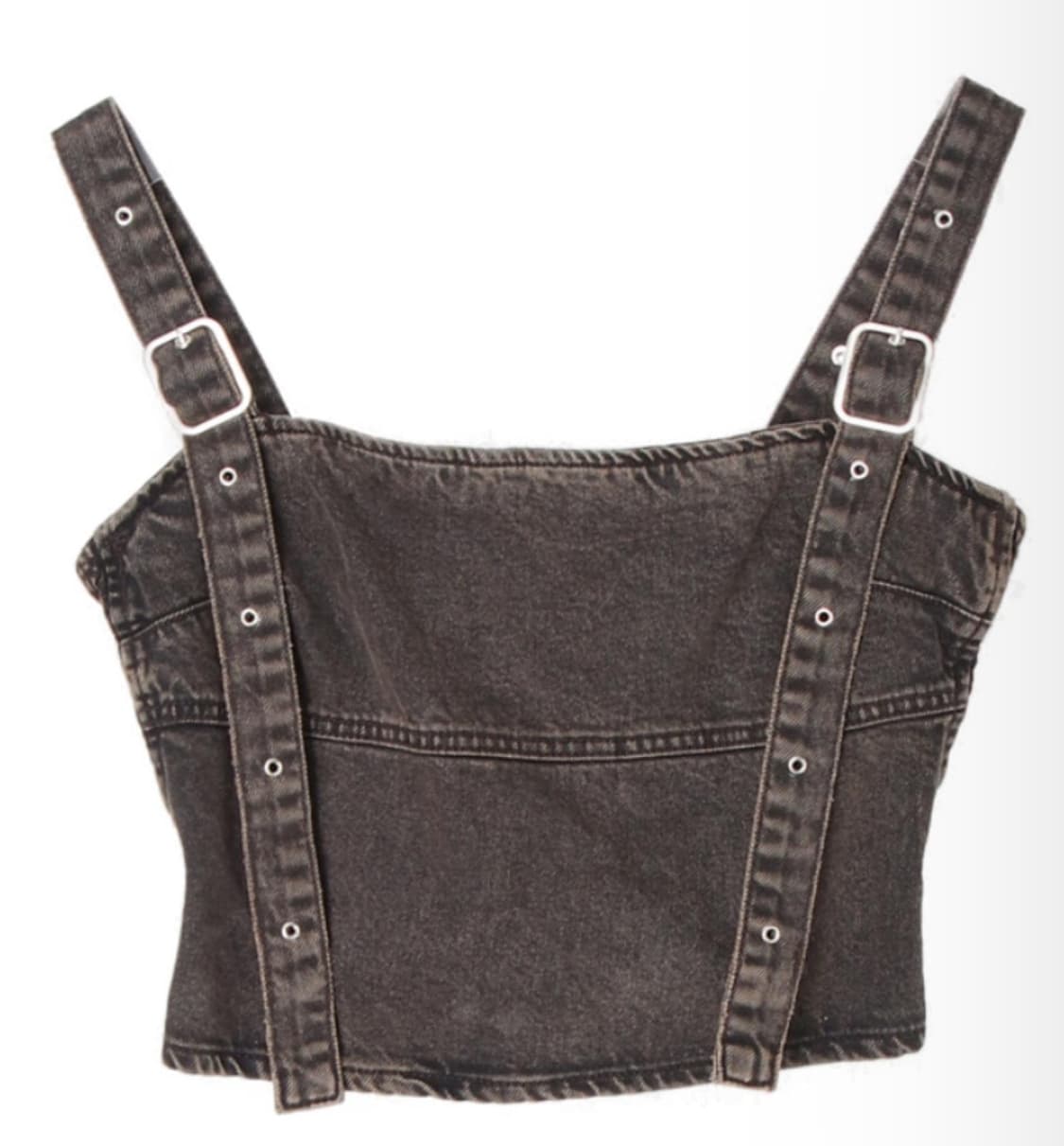 자라 워싱 데님 민소매 탑 상품이미지1