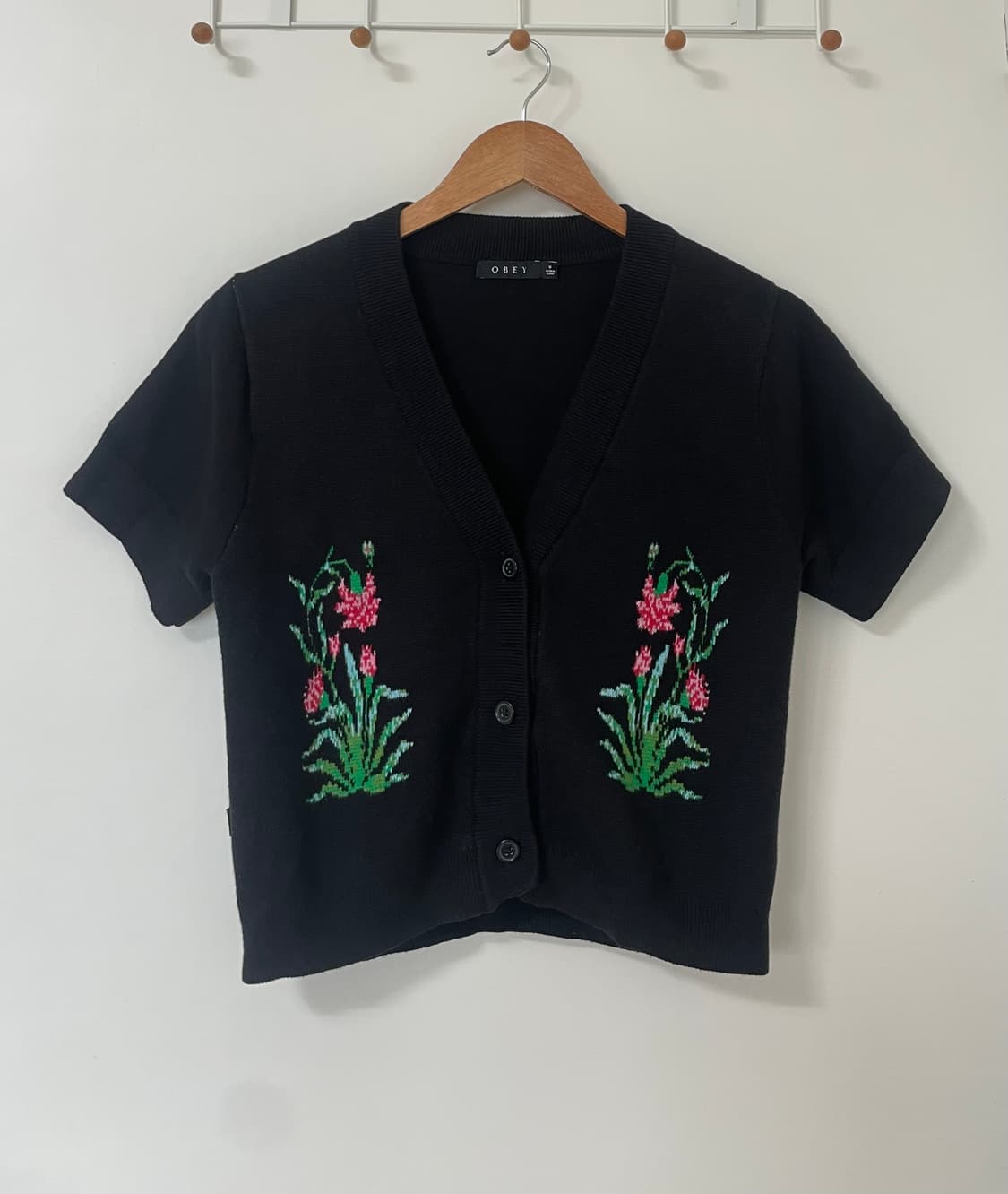 Obey 니트가디건 블랙 m 상품이미지1