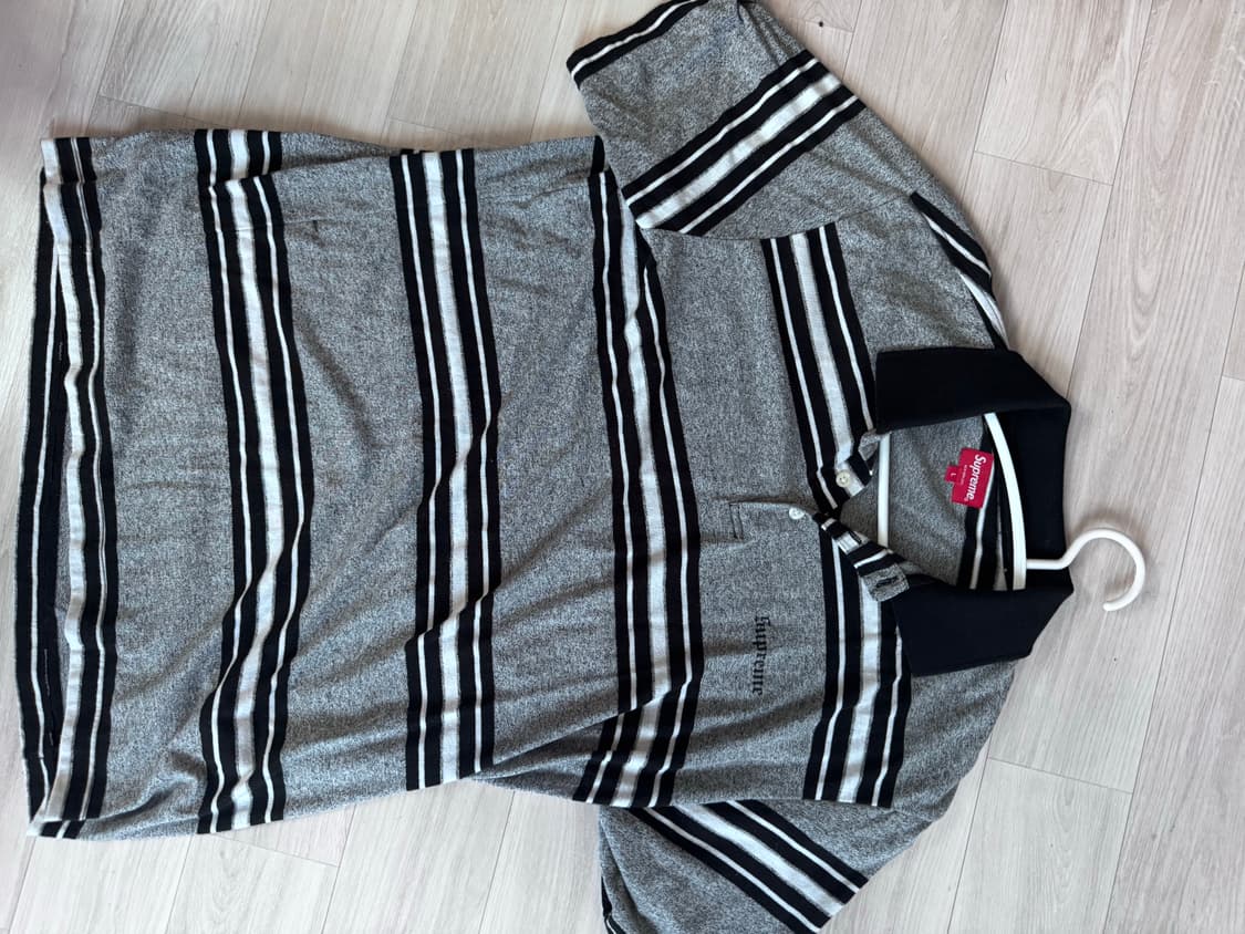 슈프림 17ss 스트라이프 폴로티 L 상품이미지1