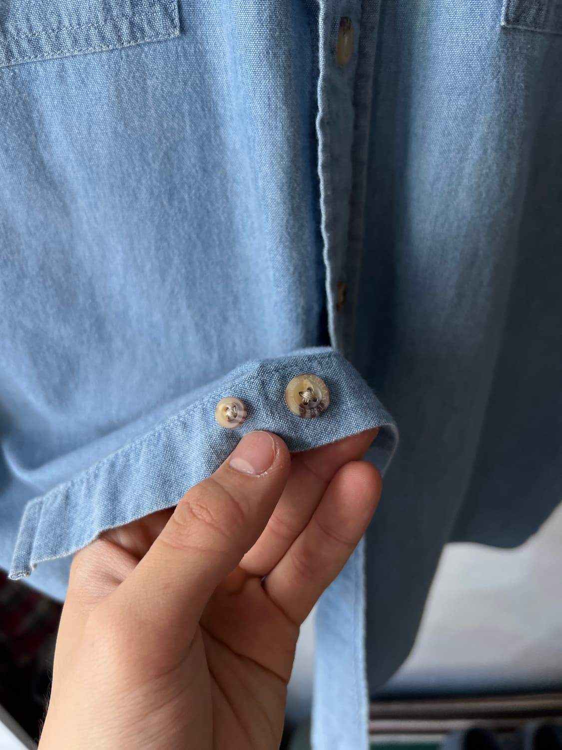 [M]칼하트 USA 오버핏 샴브레이 워크셔츠 상품이미지7