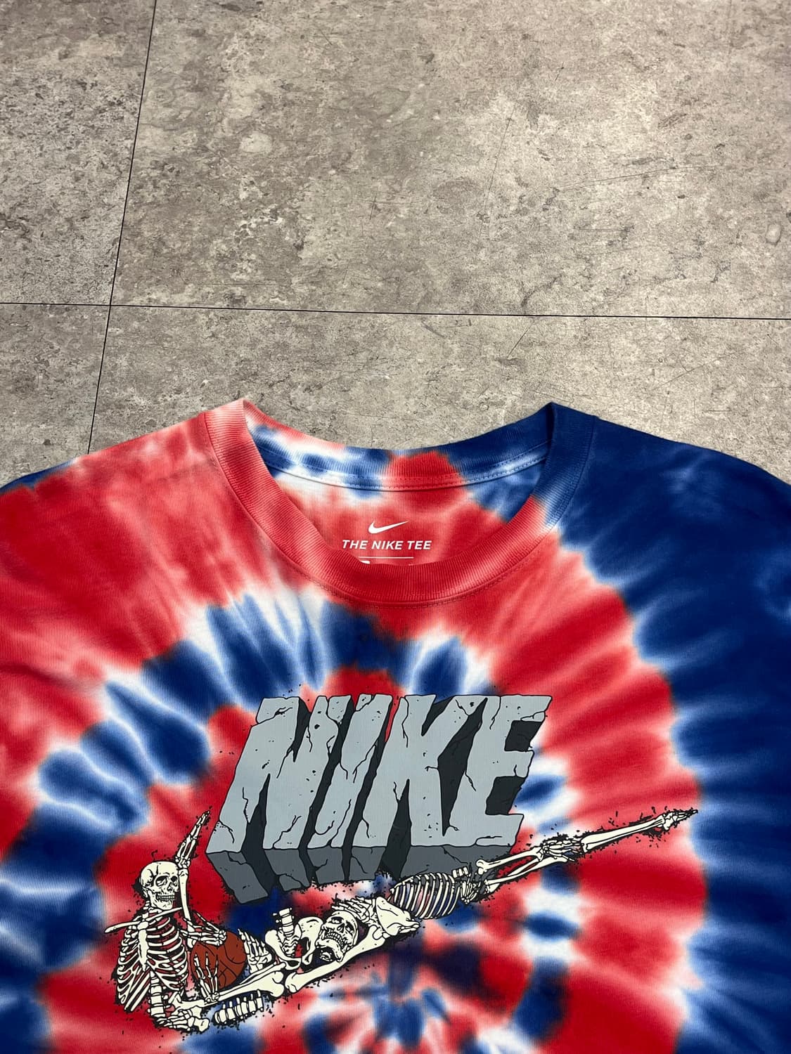 나이키 타이다이 프린팅 반팔티 레드 M #csz3744 상품이미지5