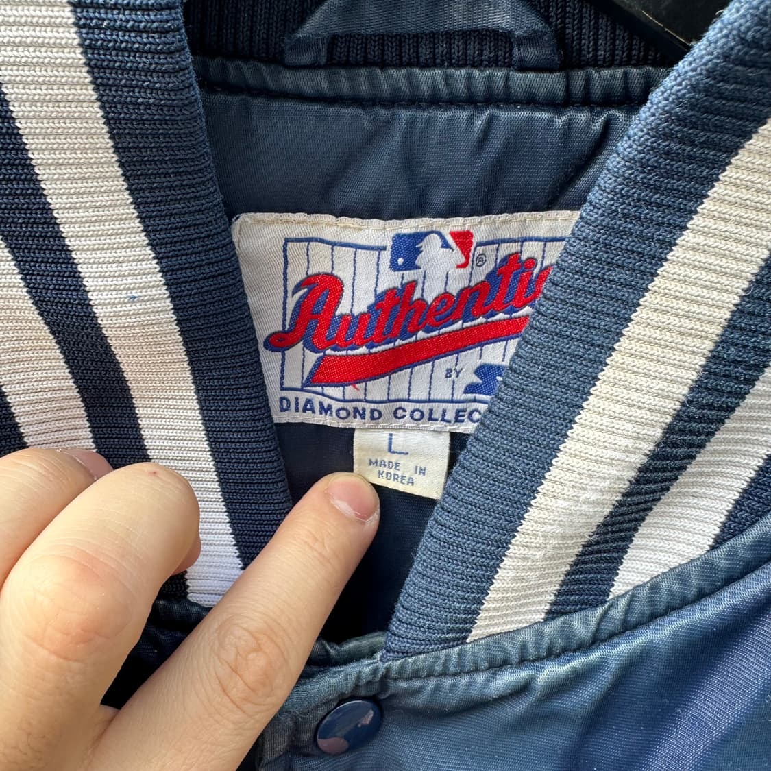 빈티지 00s 스타터 뉴욕 양키즈 바시티 자켓  상품이미지3