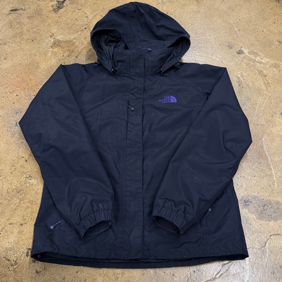 [정품/L] 노스페이스 블랙 바람막이 후드 자켓 b17 상품이미지2