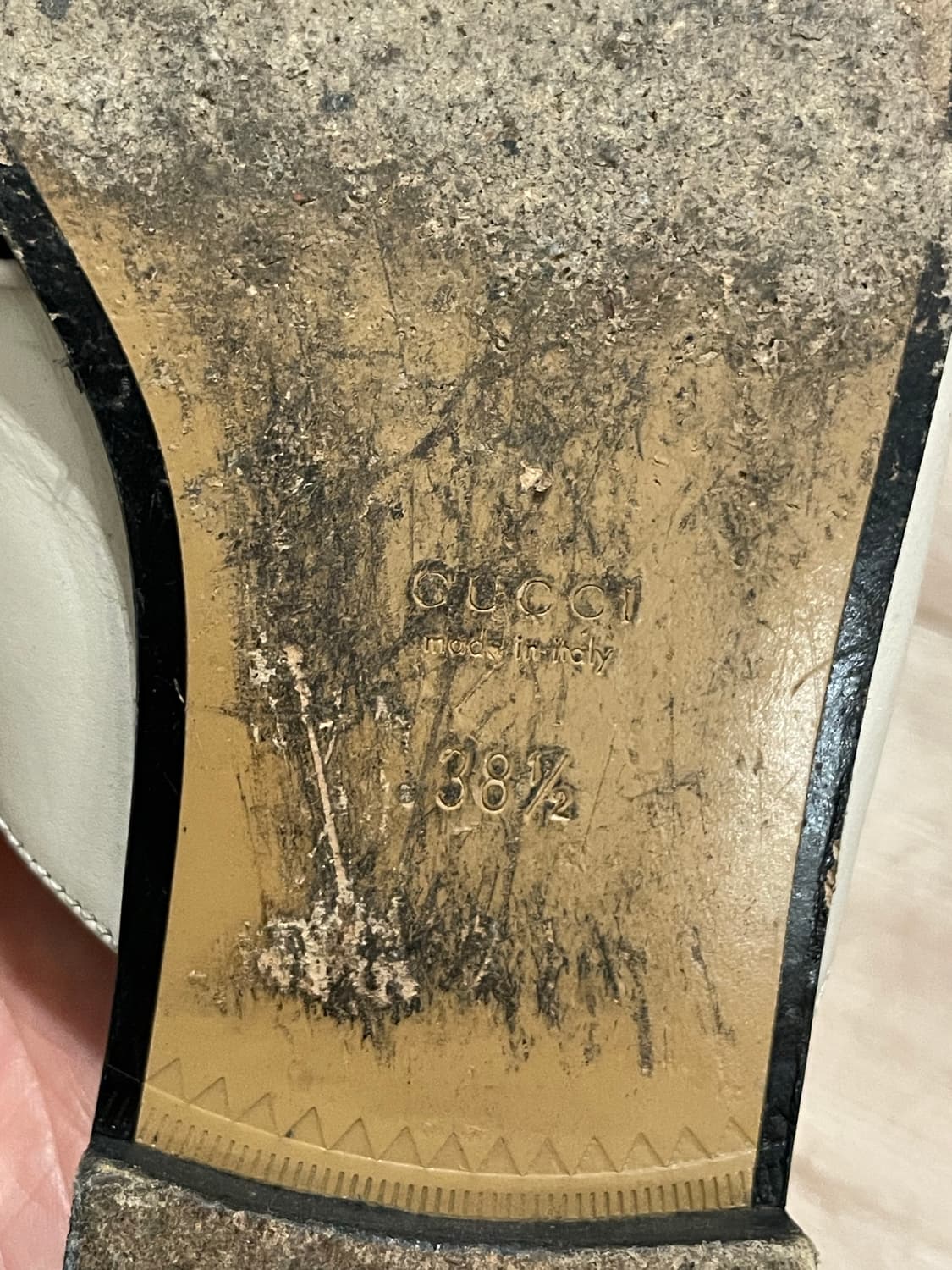 구찌 마몽 뮬 화이트 38.5 상품이미지4