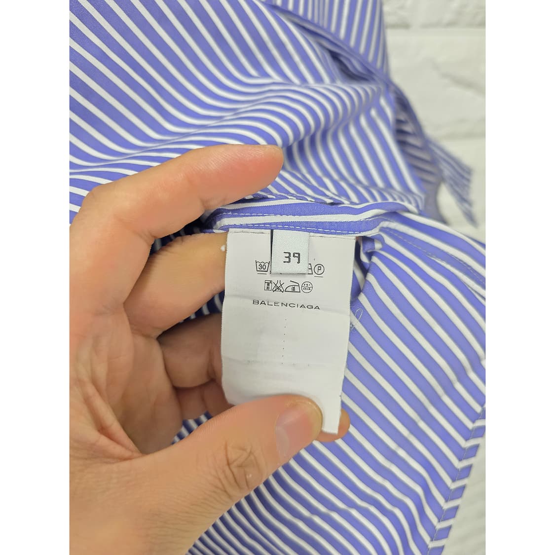 택포) 발렌시아가 스트라이프 셔츠  상품이미지3