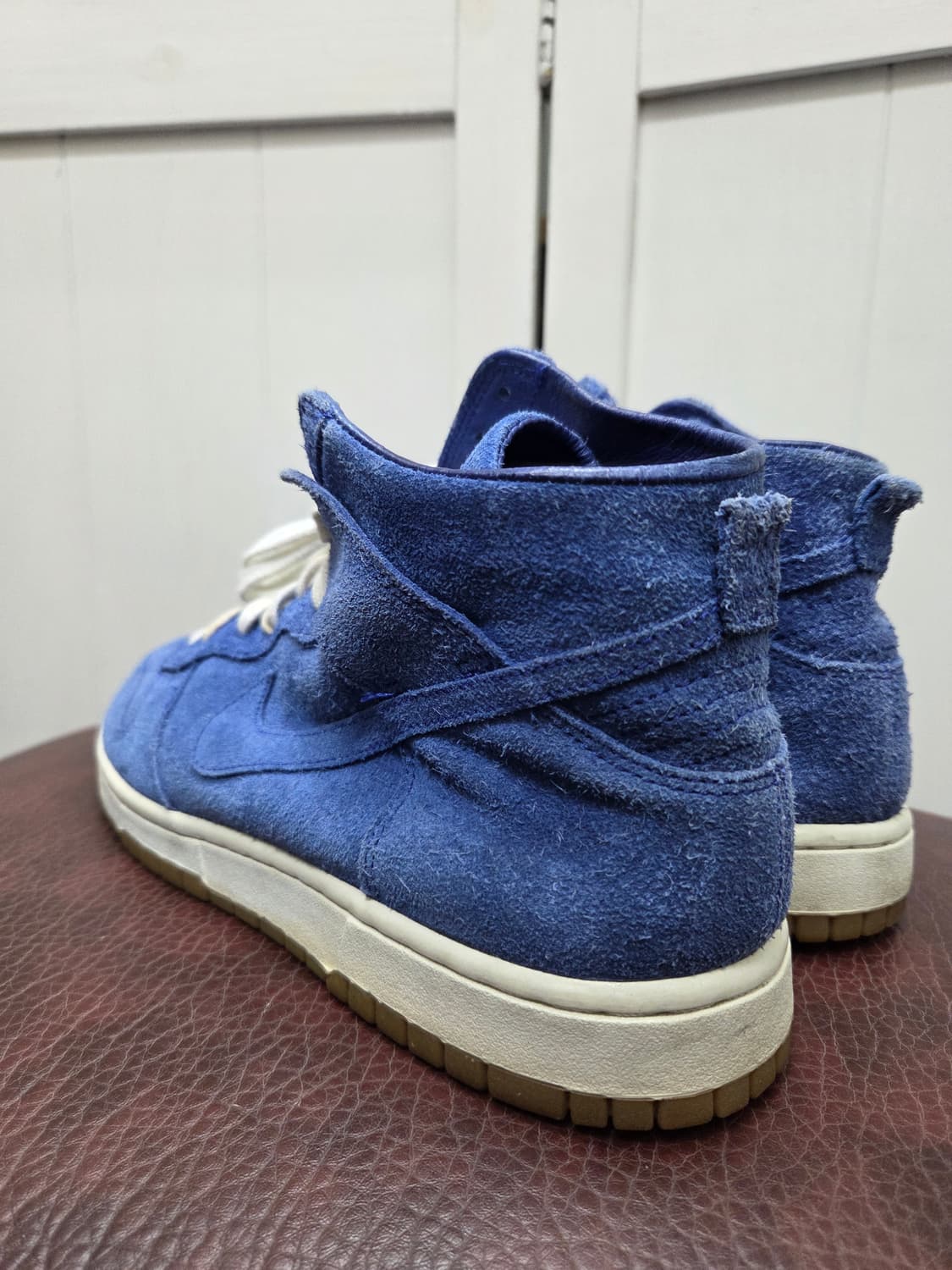 나이키 덩크 하이 08 디컨 프리미엄 블루 스웨이드 280mm 상품이미지6