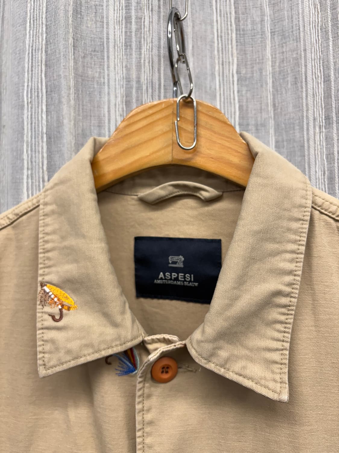 ASPESI 아스페시 자수 코튼 워크웨어 자켓 셔츠 상품이미지6