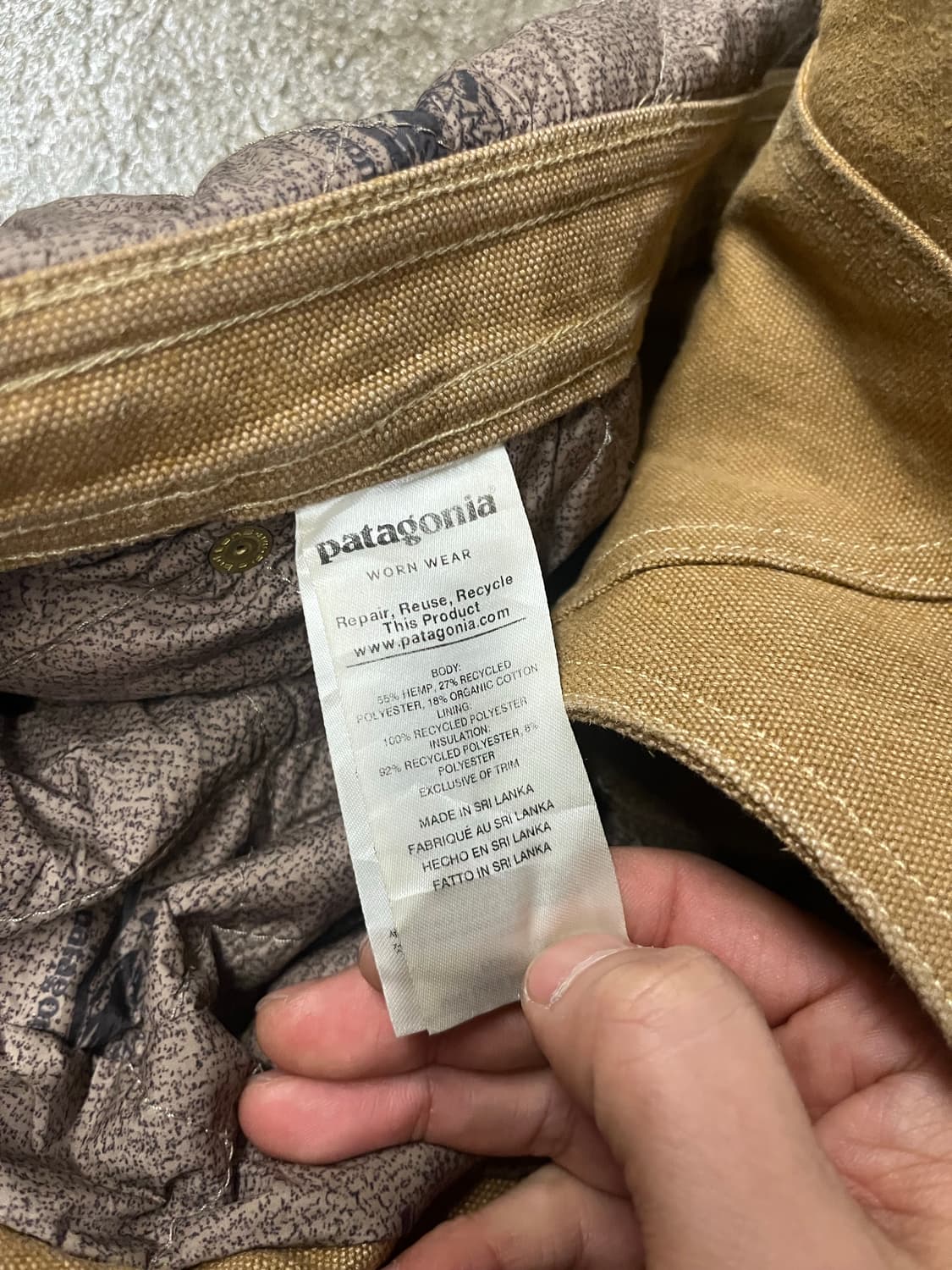 파타고니아 캔버스 워크 오버롤 (XL) 상품이미지7