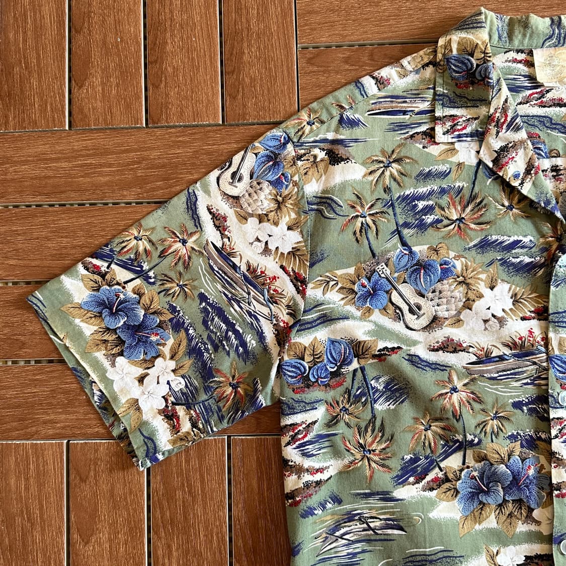 Vintage Hawaii made Hawaiian 1/2 shirts 상품이미지3