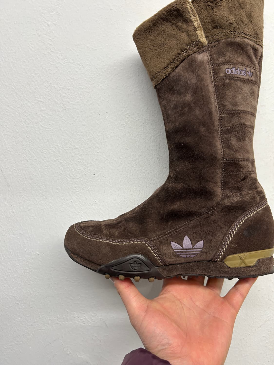 00s Y2K 아디다스 브라운 스웨이드부츠 235 상품이미지2