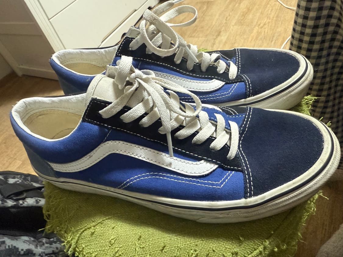 반스 올드스쿨 블루 블랙 270 사이즈 상품이미지3