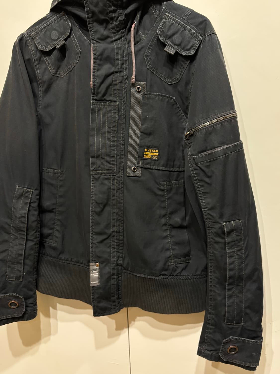 G-Star Raw 블랙 봄버 자켓 M 상품이미지4